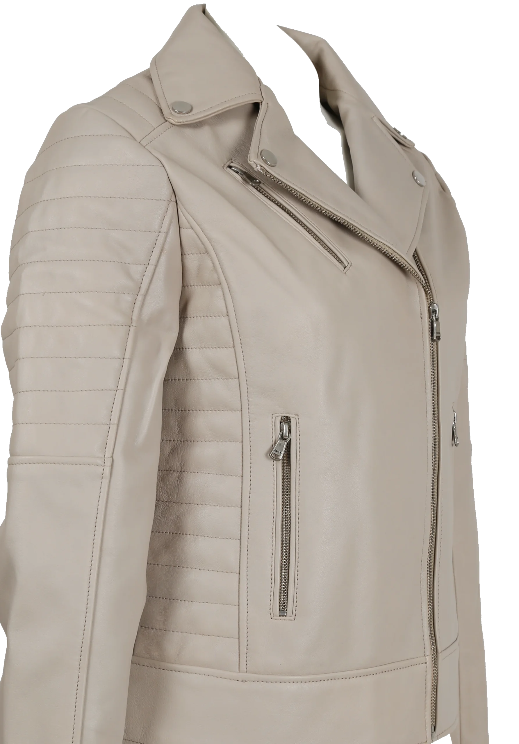IMG_0005_Beige_Web Women's Coat style Leather Jacket