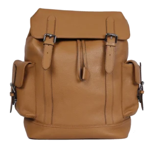 Full-Grain leather backpack Tan