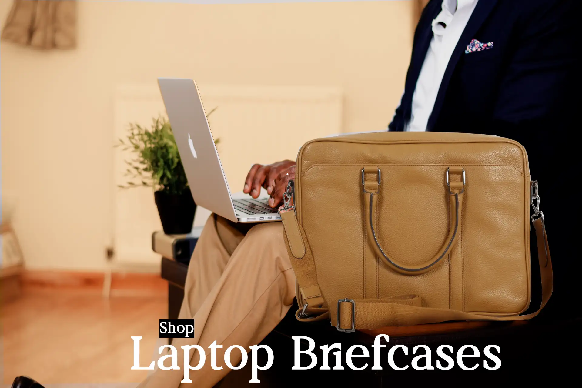 Executive Laptop Briefcase Leather Laptop Bag Cow-hide laptop bag