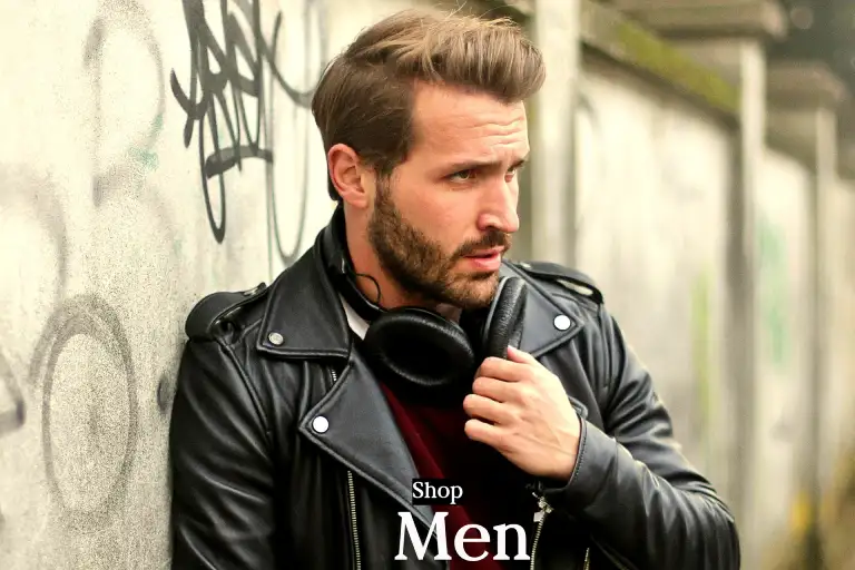 Leather Jacket for Men Sheepskin Full-grain