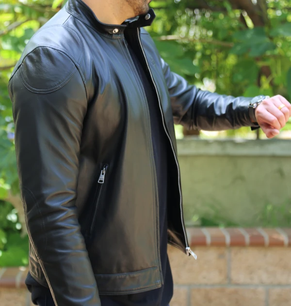 mens leather jacket