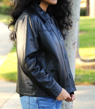 womens leather jacket