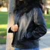 womens leather jacket