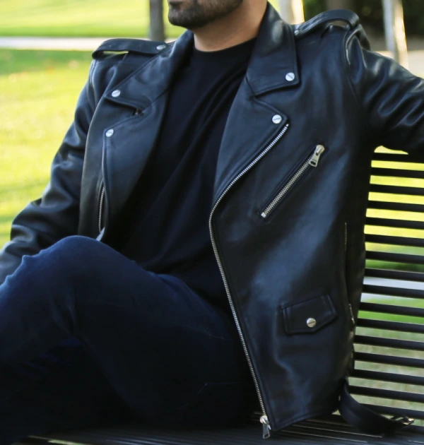 mens leather jacket