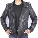 Mens Black Biker Jacket