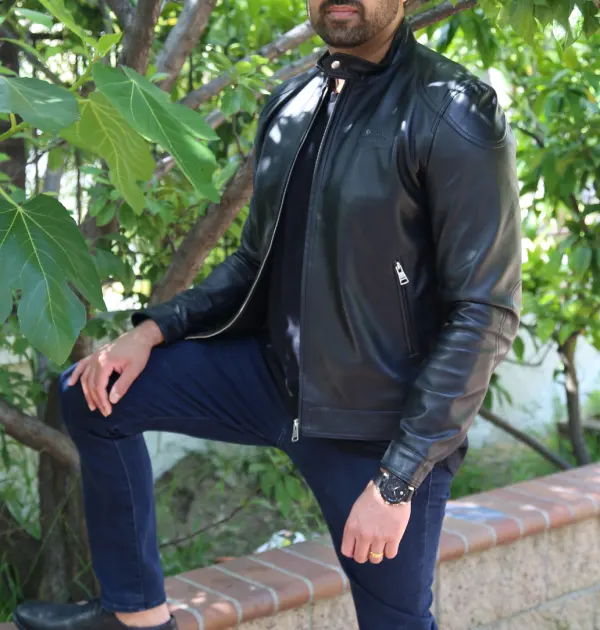 Black Bomber Jacket Men